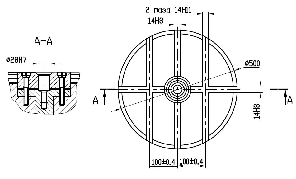 Рабочий стол долбежного верстата ГД200